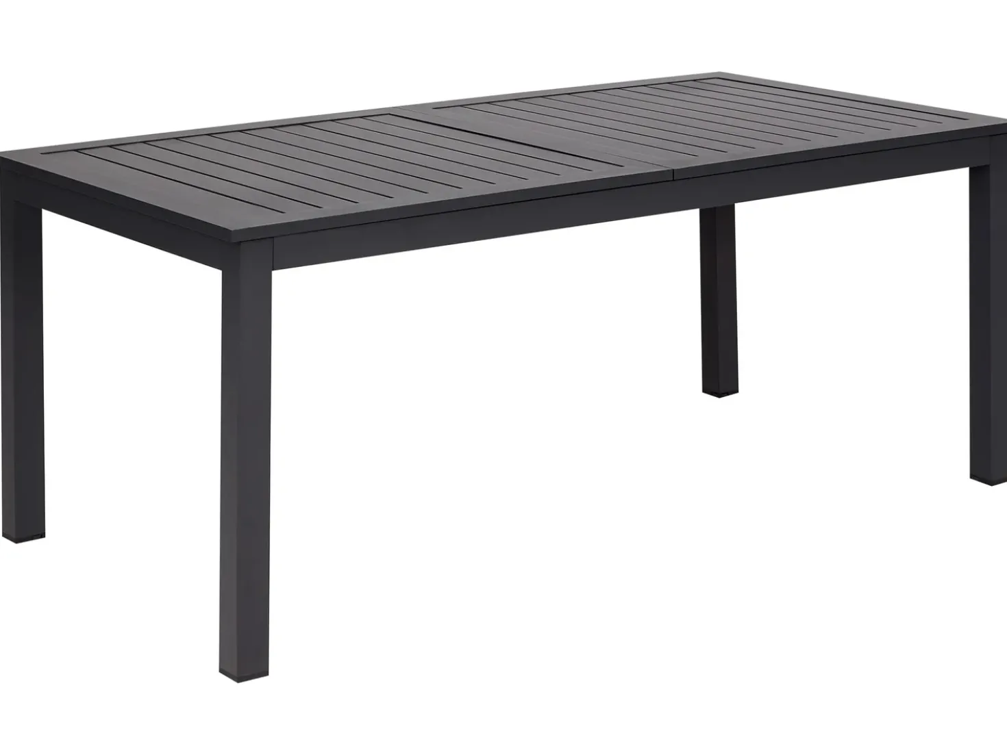Tavolo da pranzo allungabile da giardino SKALOMA 180/240 cm 90 cm Metallo Grigio scuro