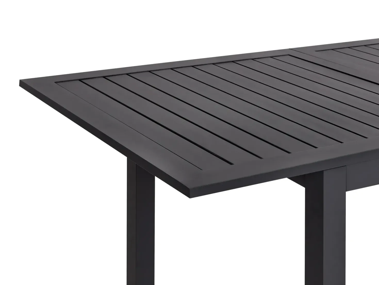 Tavolo da pranzo allungabile da giardino SKALOMA 180/240 cm 90 cm Metallo Grigio scuro
