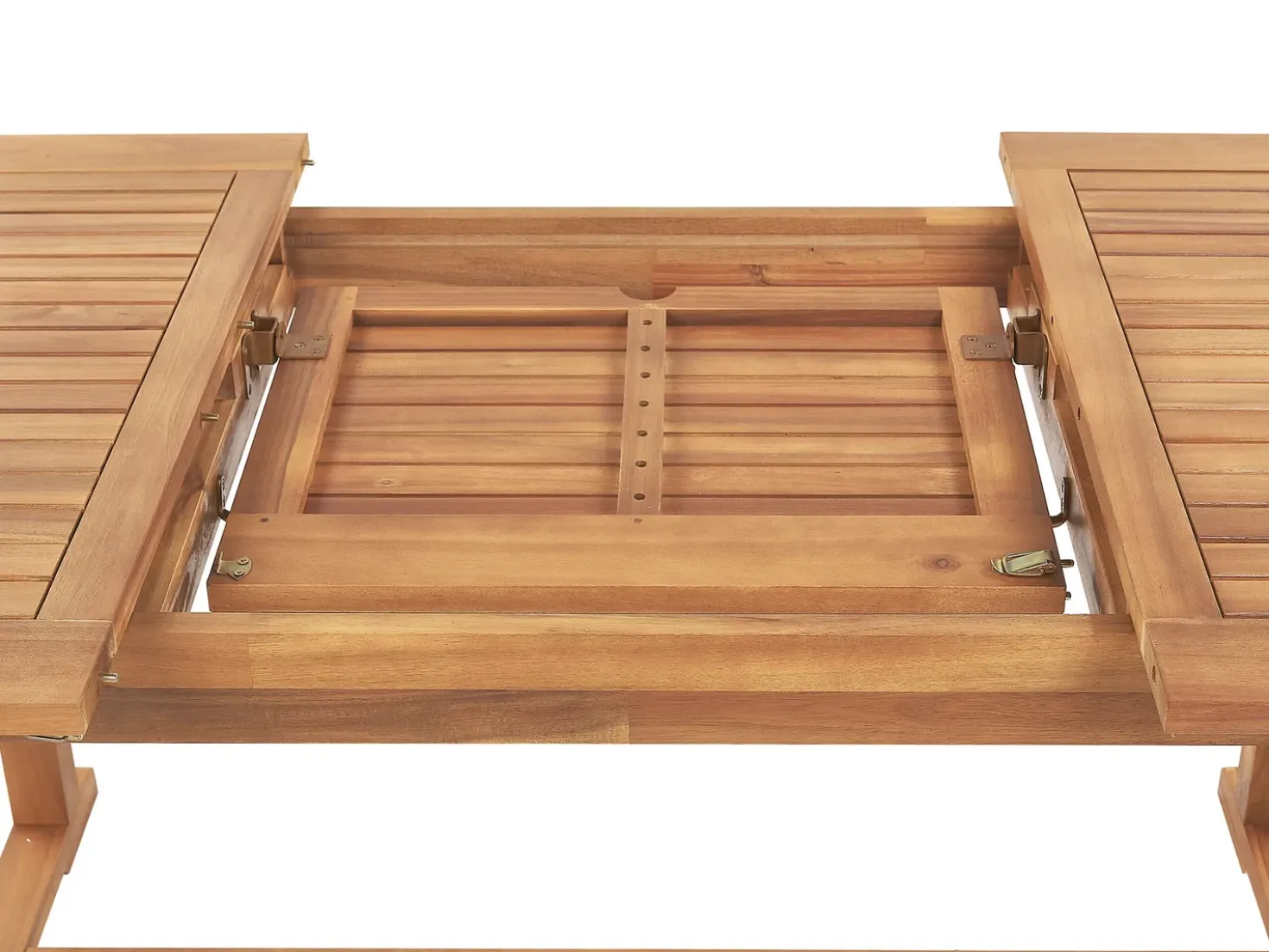 Tavolo da pranzo allungabile da giardino JAVA 160/220 cm 90 cm Legno d'acacia Marrone chiaro