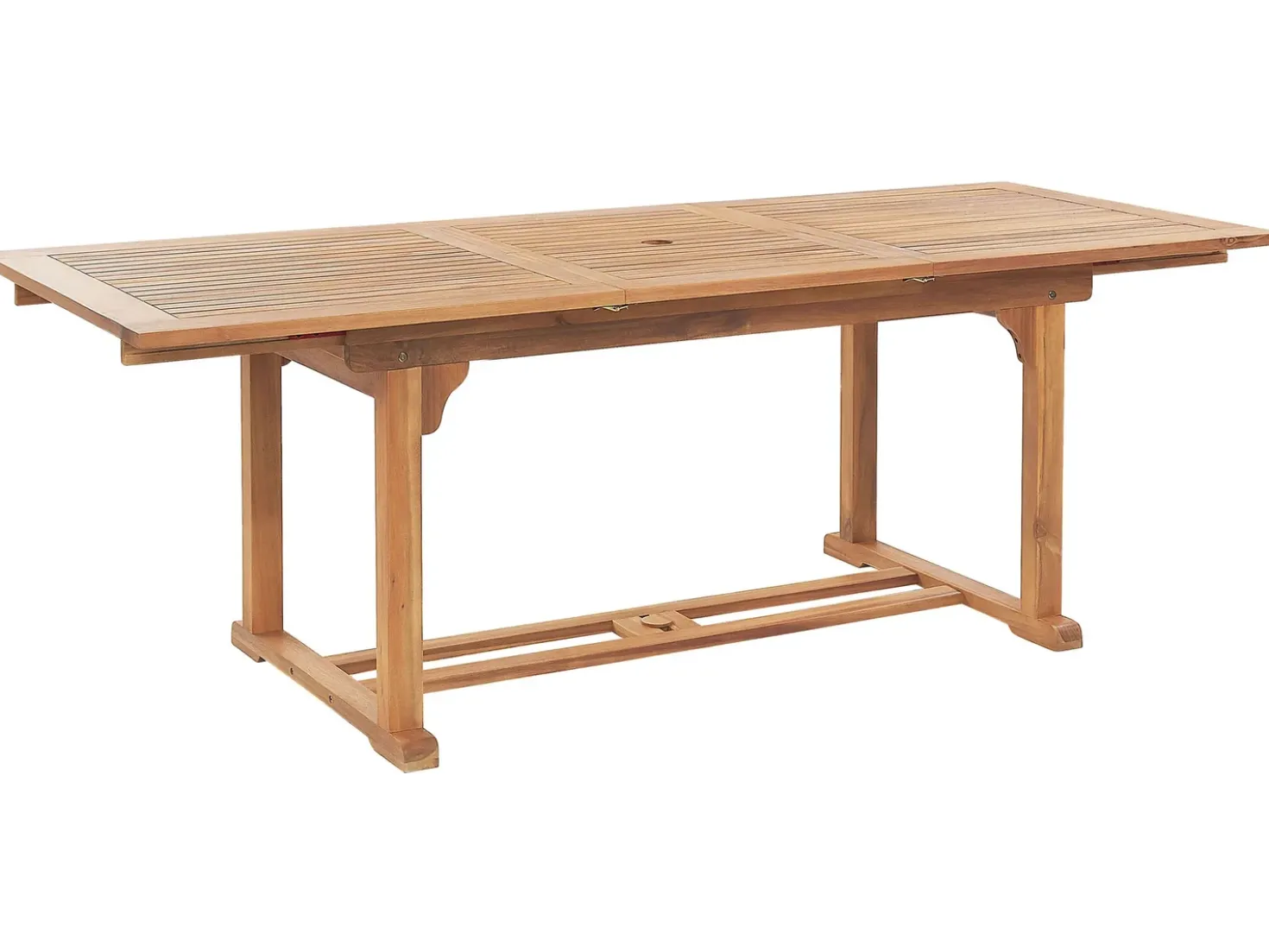 Tavolo da pranzo allungabile da giardino JAVA 160/220 cm 90 cm Legno d'acacia Marrone chiaro