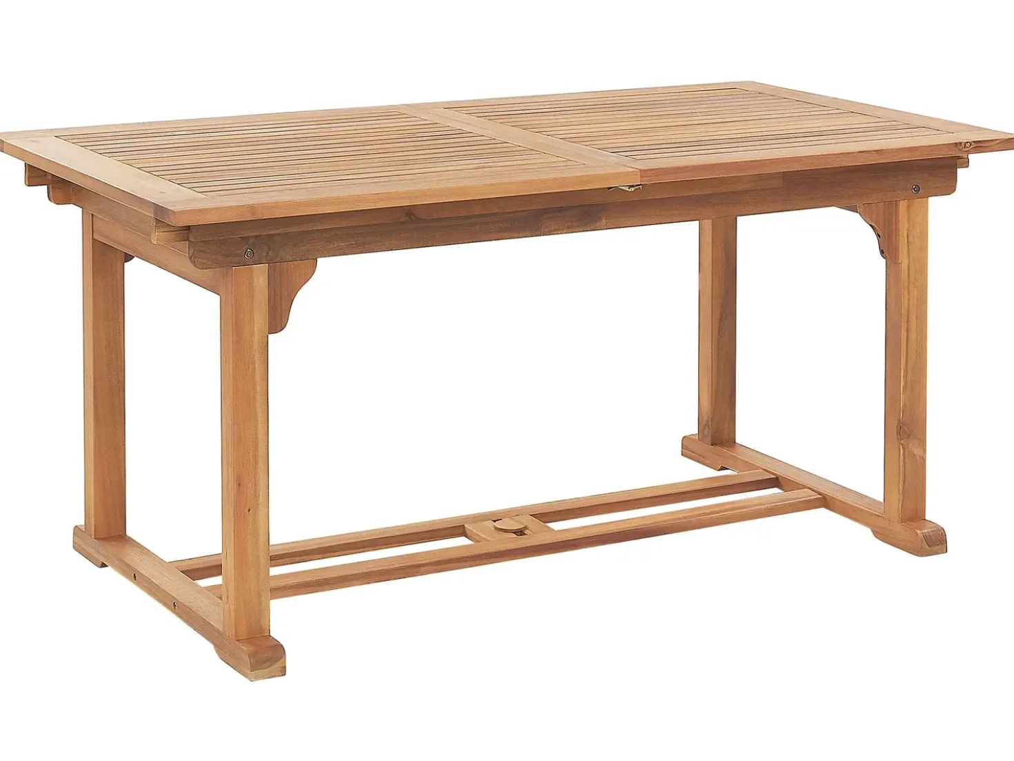 Tavolo da pranzo allungabile da giardino JAVA 160/220 cm 90 cm Legno d'acacia Marrone chiaro