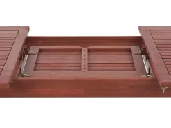 Tavolo da pranzo allungabile da giardino TOSCANA 160/220 cm 90 cm Legno d'acacia Marrone scuro