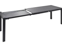 Tavolo da pranzo allungabile da giardino ARDESIO 160/220 cm 90 cm Metallo Grigio scuro