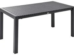 Tavolo da pranzo allungabile da giardino ARDESIO 160/220 cm 90 cm Metallo Grigio scuro