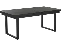 Tavolo da pranzo allungabile da giardino VALCANETTO 180/240 cm 90 cm Metallo Nero