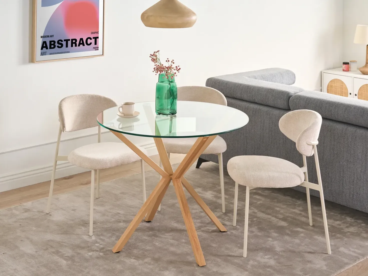Tavolo da pranzo ALTURA Trasparente 90 cm 90 cm