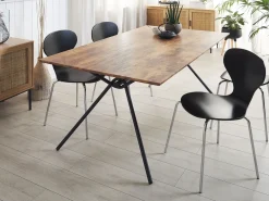 Tavolo da pranzo AMSTERDAM Marrone scuro 160 cm 90 cm