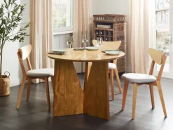 Tavolo da pranzo ARRAN Marrone 100 cm 100 cm Legno d'acacia