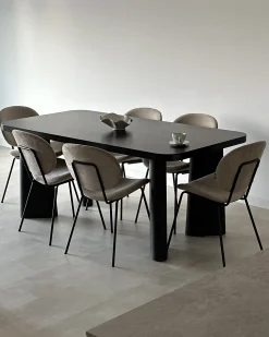 Tavolo da pranzo ATLIN Nero 180 cm 90 cm