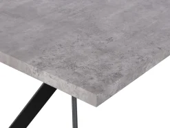 Tavolo da pranzo BENSON Grigio effetto cemento 160 cm 90 cm