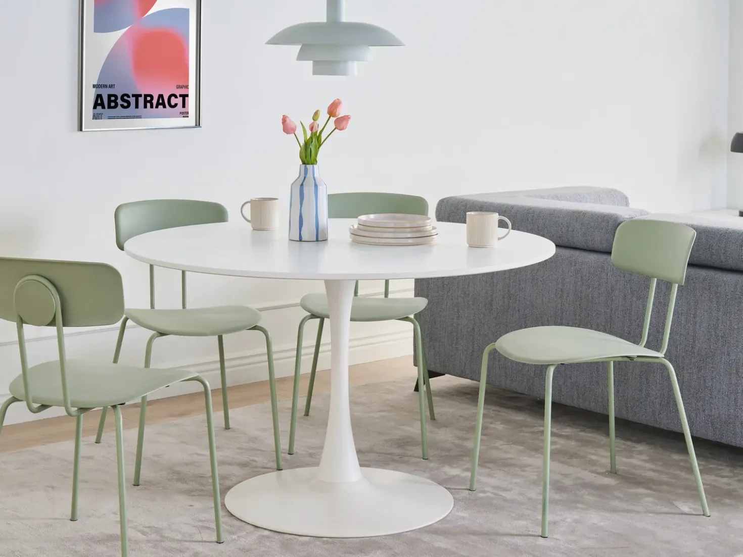 Tavolo da pranzo BOCA Bianco 120 cm 120 cm