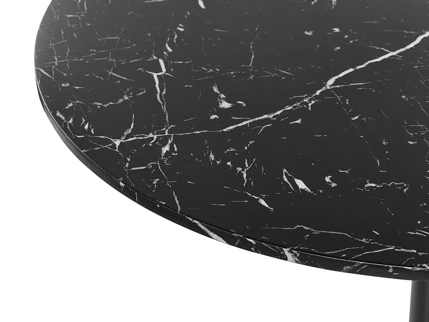 Tavolo da pranzo BOCA Marmo nero 90 cm 90 cm