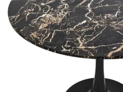 Tavolo da pranzo BOCA Marmo nero 90 cm 90 cm