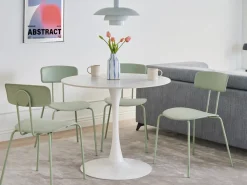 Tavolo da pranzo BOCA Marmo bianco 90 cm 90 cm Ceramica