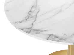 Tavolo da pranzo BOCA Marmo/Oro 90 cm 90 cm