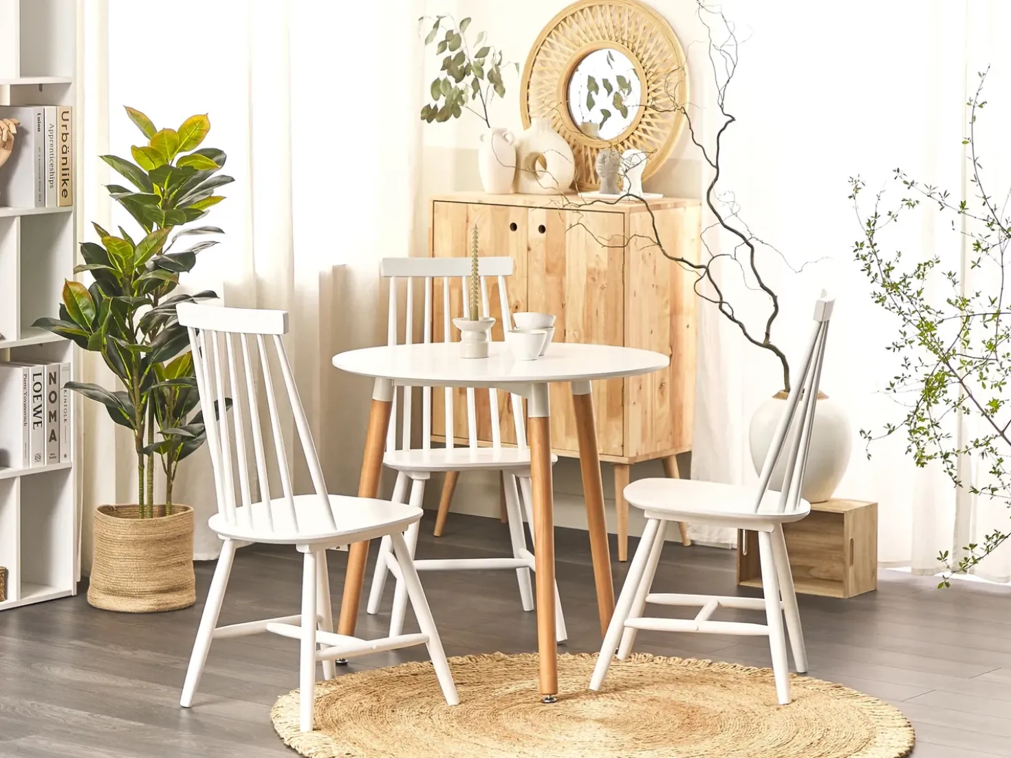 Tavolo da pranzo BOMA Bianco 80 cm 80 cm