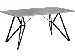 Tavolo da pranzo BUSCOT Grigio effetto cemento 160 cm 90 cm
