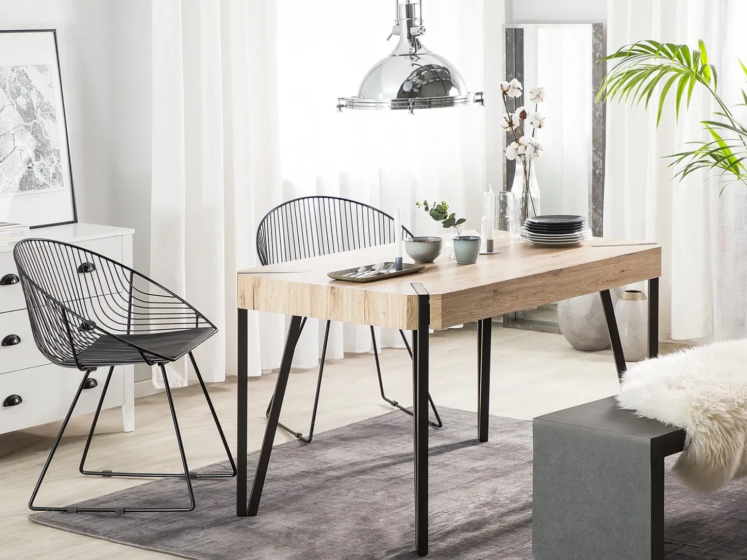 Tavolo da pranzo CAMBELL Marrone chiaro 130 cm 80 cm