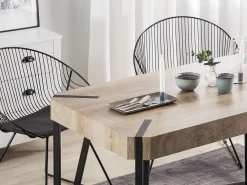 Tavolo da pranzo CAMBELL Tortora 130 cm 80 cm