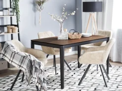 Tavolo da pranzo CEDAR Noce scuro 135 cm 80 cm