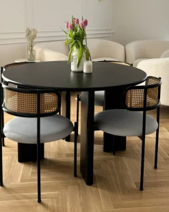 Tavolo da pranzo COSMO Nero 120 cm 120 cm