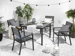 Tavolo da pranzo da giardino PRATO 95 cm 95 cm Grigio