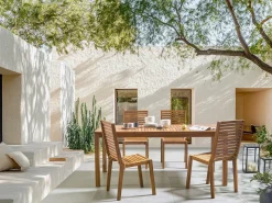 Tavolo da pranzo da giardino OMBRIANO 180 cm 90 cm Legno di acacia certificato Marrone chiaro