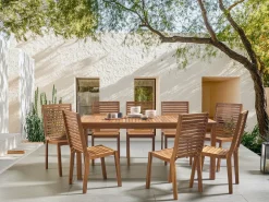Tavolo da pranzo da giardino OMBRIANO 180 cm 90 cm Legno di acacia certificato Marrone chiaro