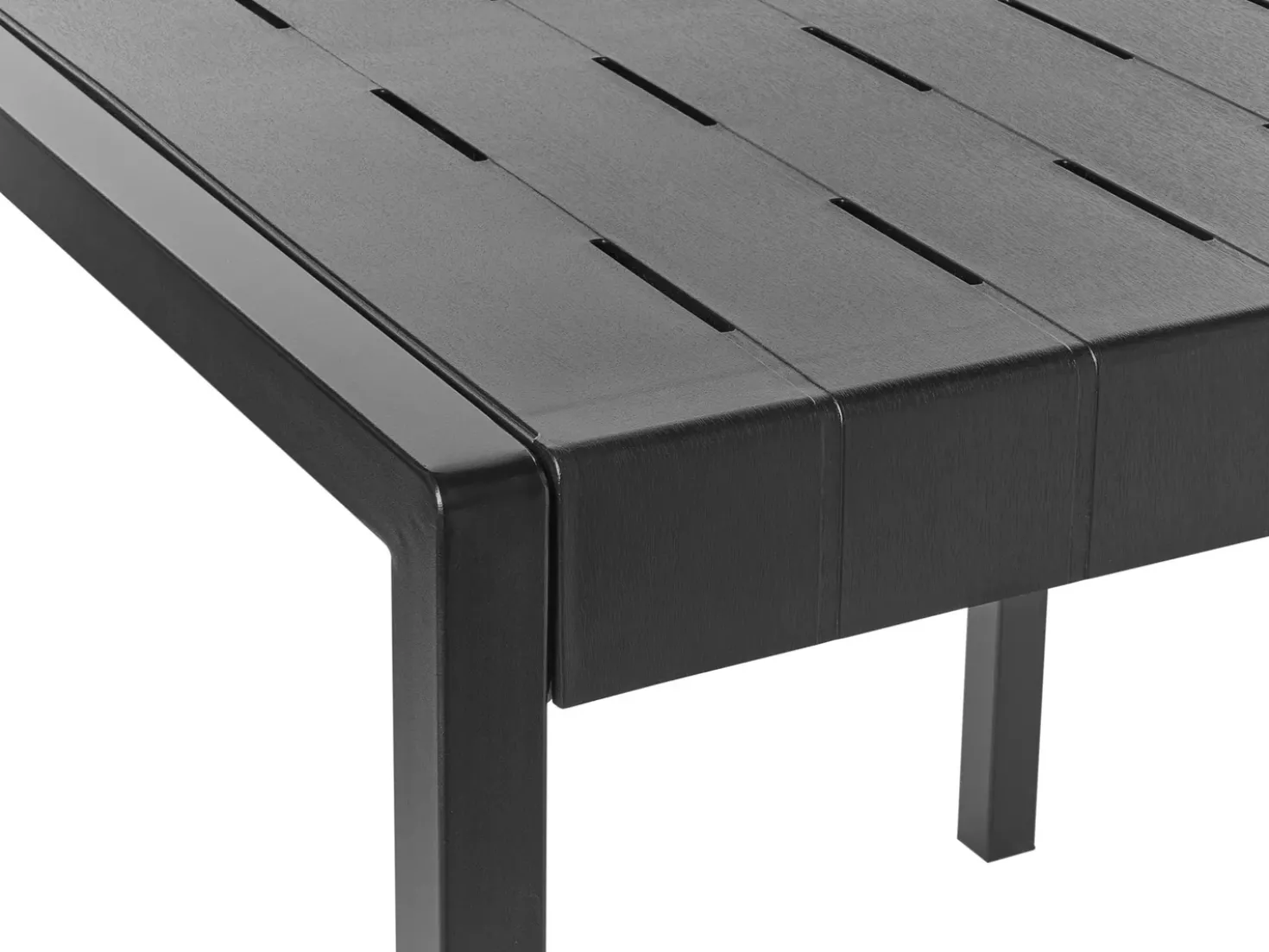 Tavolo da pranzo da giardino BARTICA 81 cm 84 cm Nero