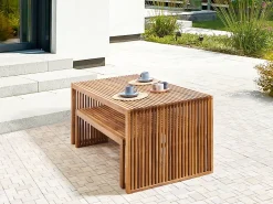 Tavolo da pranzo da giardino SULZANO 180 cm 90 cm Legno d'acacia Marrone