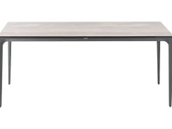 Tavolo da pranzo da giardino SOVARETO 180 cm 90 cm Simil legno Grigio chiaro