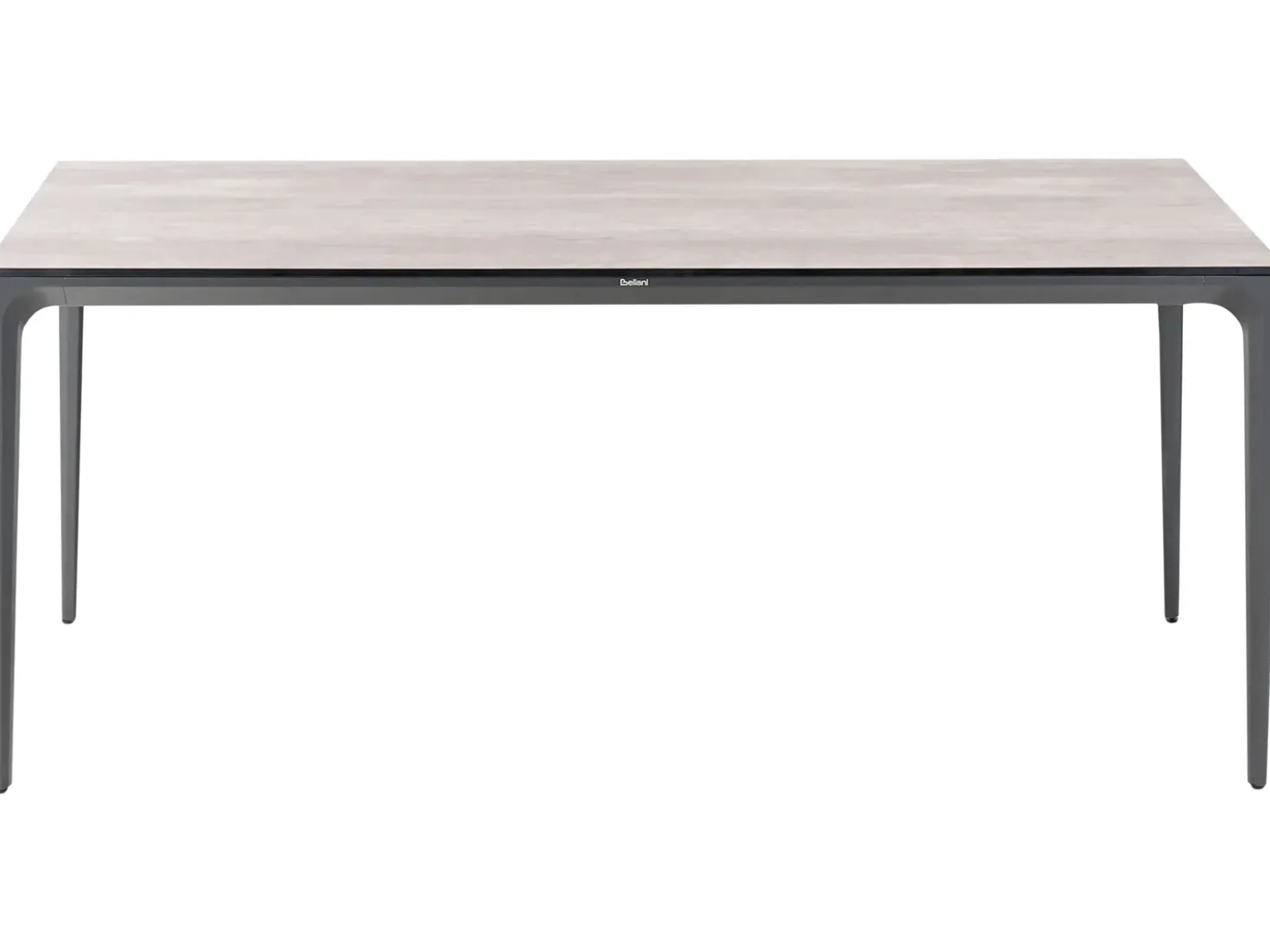 Tavolo da pranzo da giardino SOVARETO 180 cm 90 cm Simil legno Grigio chiaro