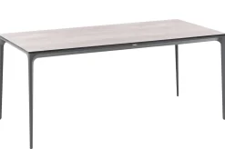 Tavolo da pranzo da giardino SOVARETO 180 cm 90 cm Simil legno Grigio chiaro