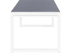 Tavolo da pranzo da giardino BACOLI 210 cm 90 cm Vetro Bianco sporco