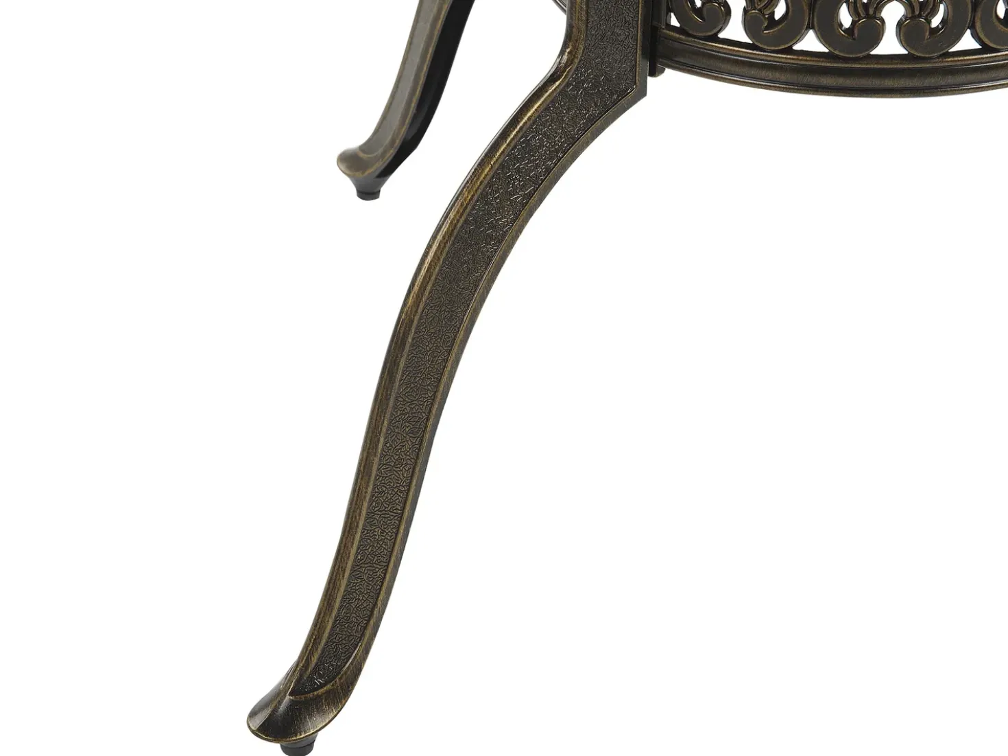 Tavolo da pranzo da giardino SAPRI 100 cm 100 cm Metallo Marrone scuro