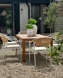 Tavolo da pranzo da giardino BARATTI 180 cm 90 cm Legno d'acacia Marrone
