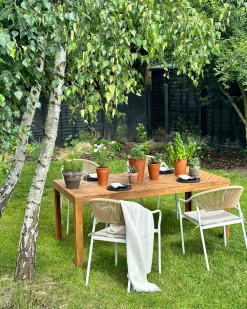 Tavolo da pranzo da giardino BARATTI 180 cm 90 cm Legno d'acacia Marrone