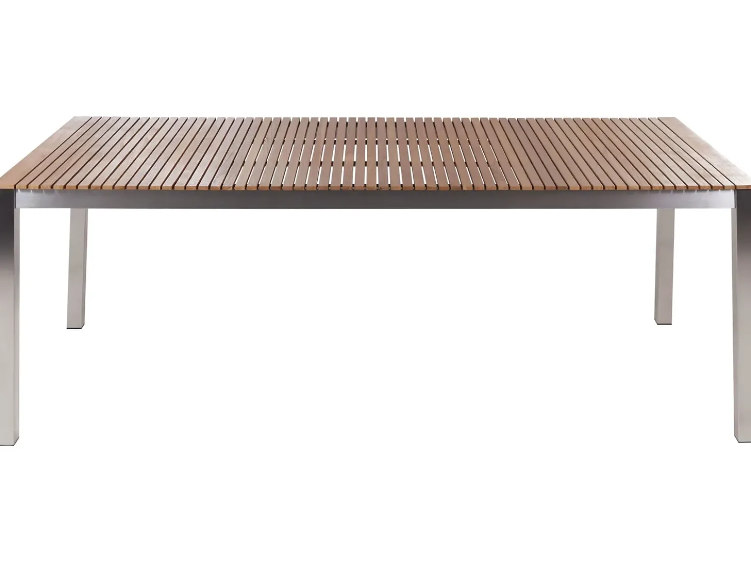 Tavolo da pranzo da giardino VIAREGGIO 200 cm 90 cm Legno di teak certificato Marrone