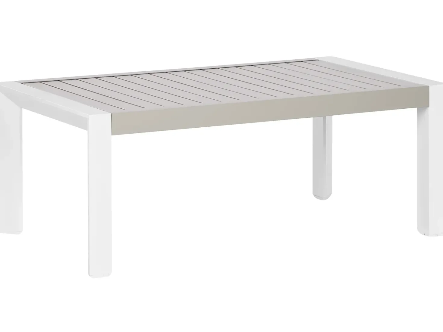Tavolo da pranzo da giardino CASTELLA 120 cm 70 cm Metallo Tortora