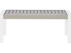 Tavolo da pranzo da giardino CASTELLA 120 cm 70 cm Metallo Tortora
