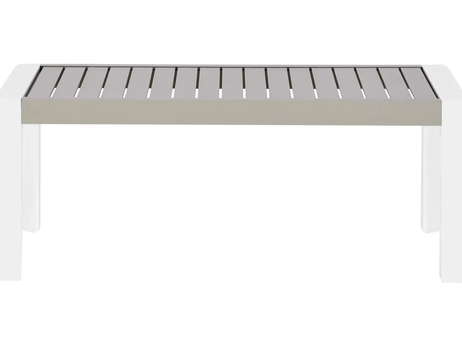 Tavolo da pranzo da giardino CASTELLA 120 cm 70 cm Metallo Tortora
