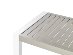 Tavolo da pranzo da giardino CASTELLA 120 cm 70 cm Metallo Tortora