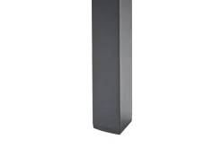 Tavolo da pranzo da giardino VERNIO 180 cm 90 cm Metallo Nero