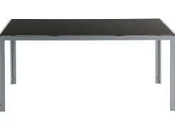 Tavolo da pranzo da giardino CATANIA 160 cm 91 cm Vetro Nero