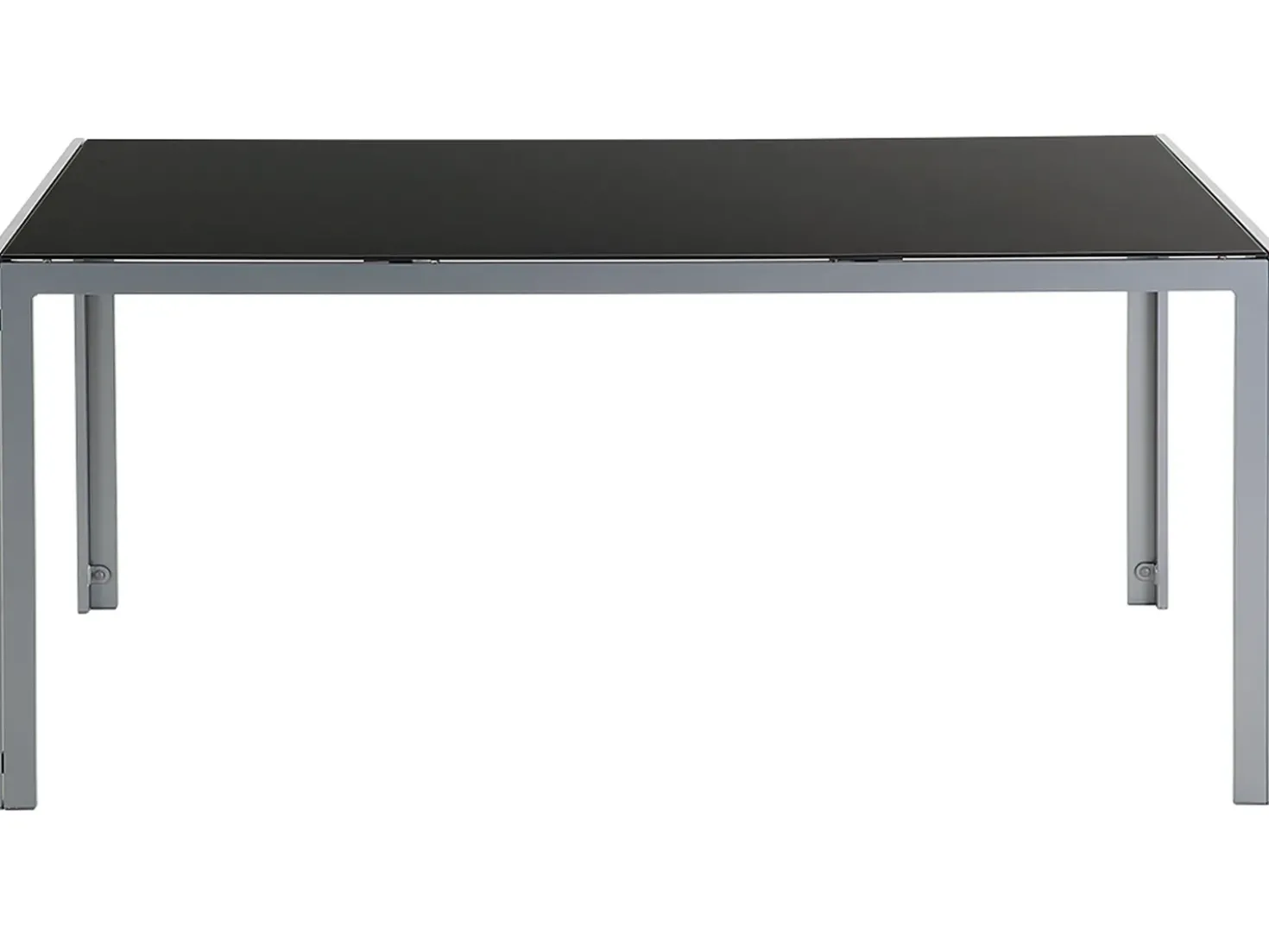 Tavolo da pranzo da giardino CATANIA 160 cm 91 cm Vetro Nero