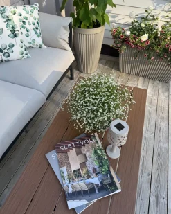 Tavolo da pranzo da giardino MESSINA 100 cm 52 cm Nero