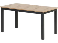 Tavolo da pranzo da giardino MESSINA 100 cm 52 cm Nero