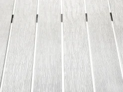 Tavolo da pranzo da giardino VERNIO 180 cm 90 cm Metallo Bianco