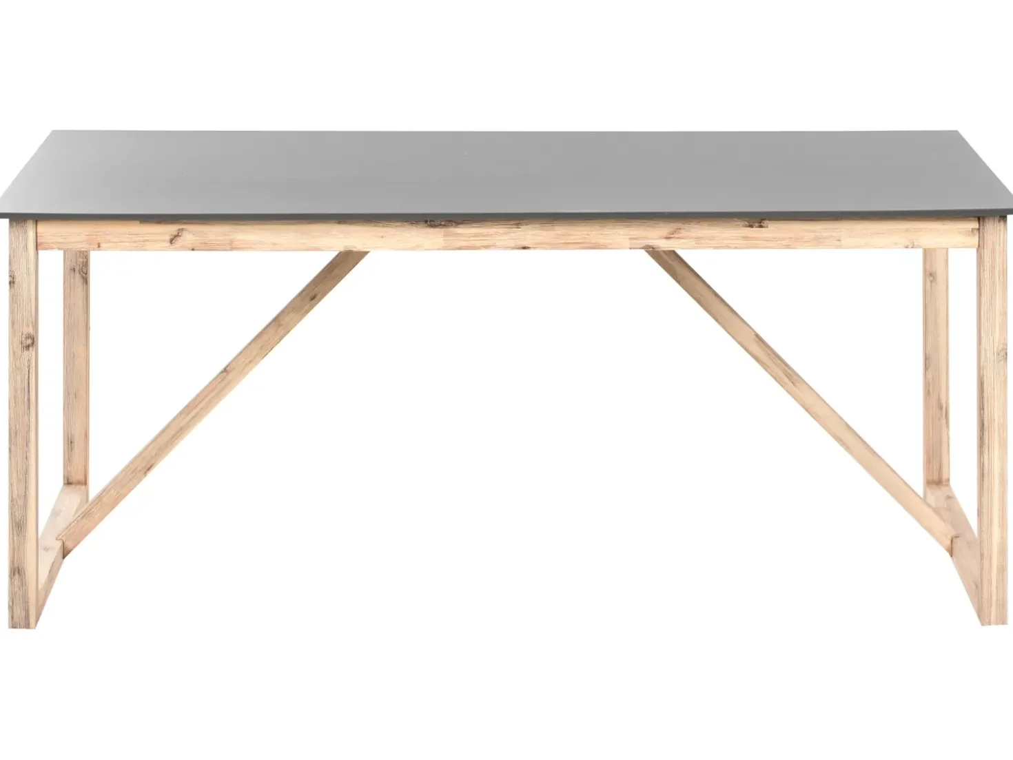 Tavolo da pranzo da giardino NOTTERI 180 cm 90 cm Cemento Grigio