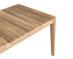Tavolo da pranzo da giardino CHIOGGIA 90 cm 180 cm Legno di acacia certificato Marrone chiaro
